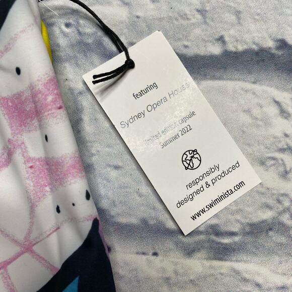 Swiminista x James Peter Henry Artistic Fringe Swimsuit in Sydney Print - Picture 4 of 8